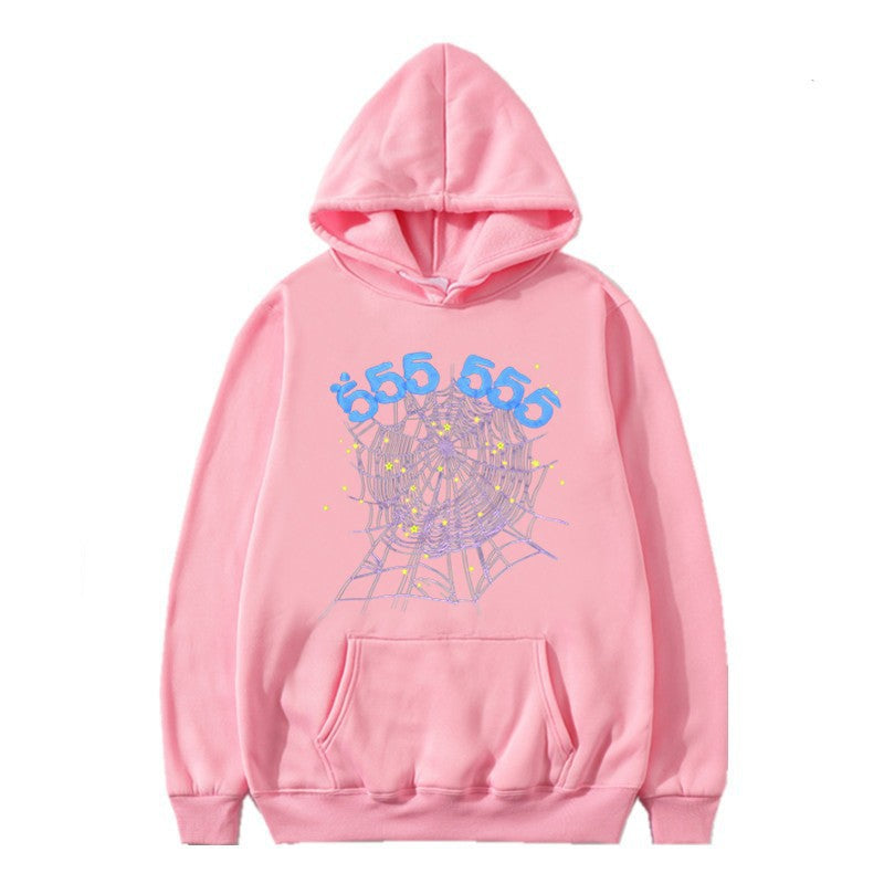 Damen Hoodie mit kreativem Spinnennetz-Motiv Drune