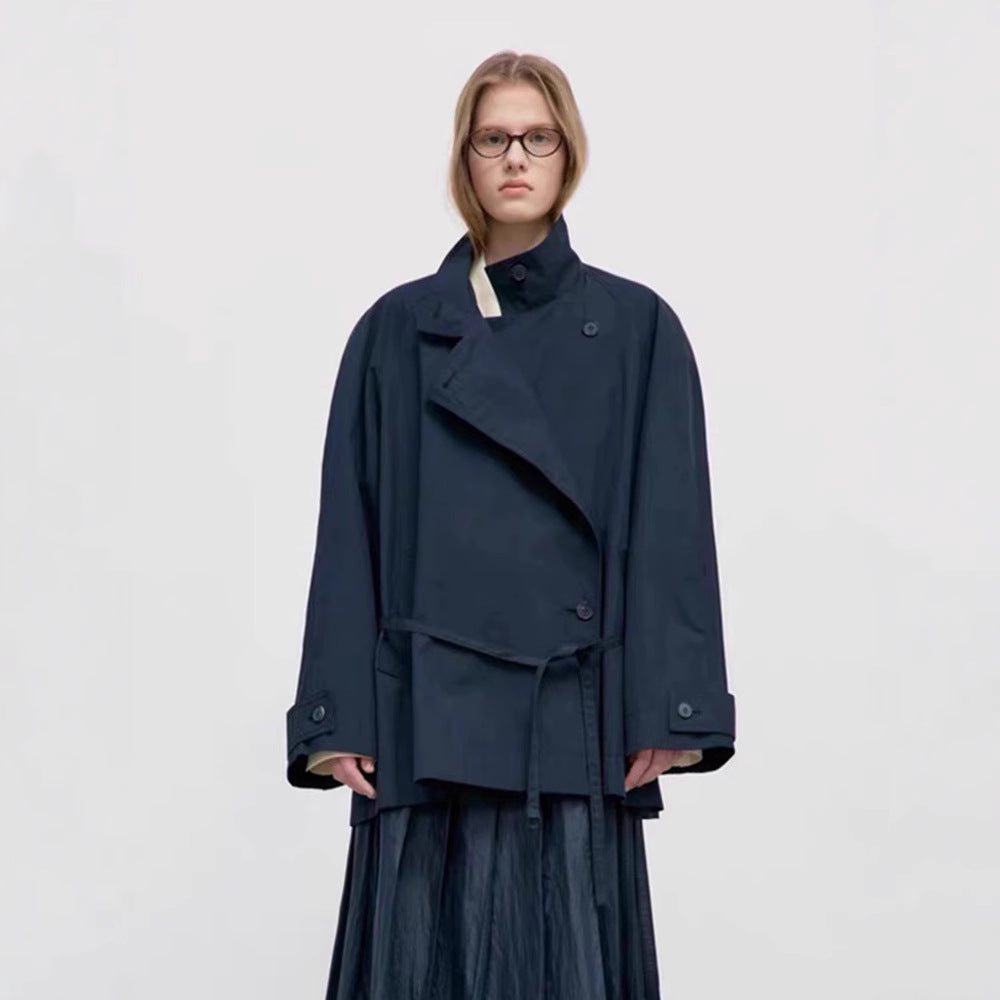 Damen Modische Übergangsjacke mit asymmetrischem Schnitt Drune