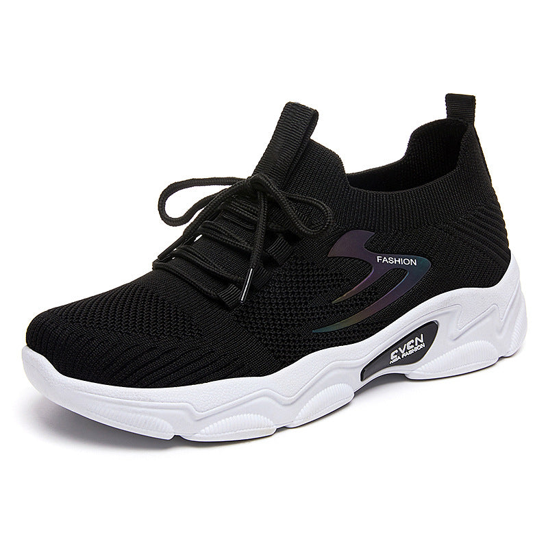 Damen nan minimalistischer Strick-Sockensneaker mit strukturiertem 3D-Obermaterial, anatomischem Memory-Fußbett und profiliertem EVA-Plateau Drune