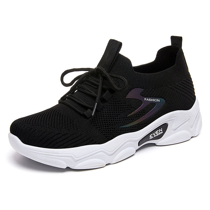 Damen nan minimalistischer Strick-Sockensneaker mit strukturiertem 3D-Obermaterial, anatomischem Memory-Fußbett und profiliertem EVA-Plateau Drune