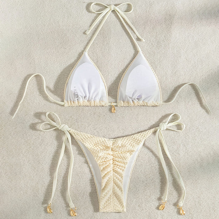 Damen Triangel-Bikini mit raffinierten Bindebändern Drune
