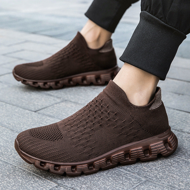 Damen Atmungsaktive Slip-On Sneakers mit dämpfender Sohle Drune