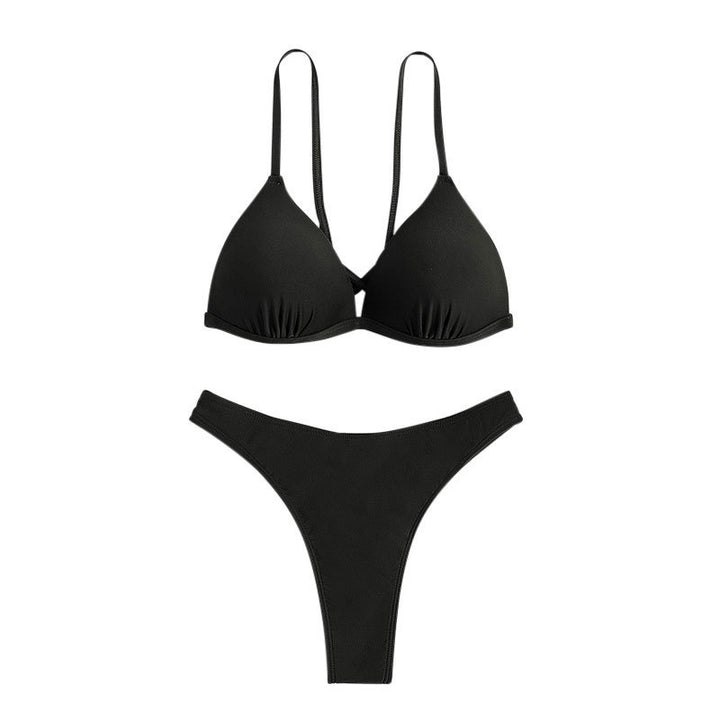 Damen Triangel-Bikinioberteil mit verstellbaren Trägern und elegantem Schnitt Drune