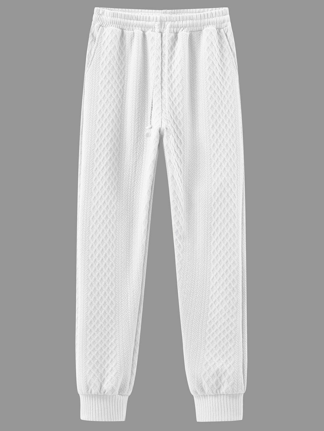 Herren Komfortable Strick-Jogginghose mit modernem Design und elastischem Bund Drune