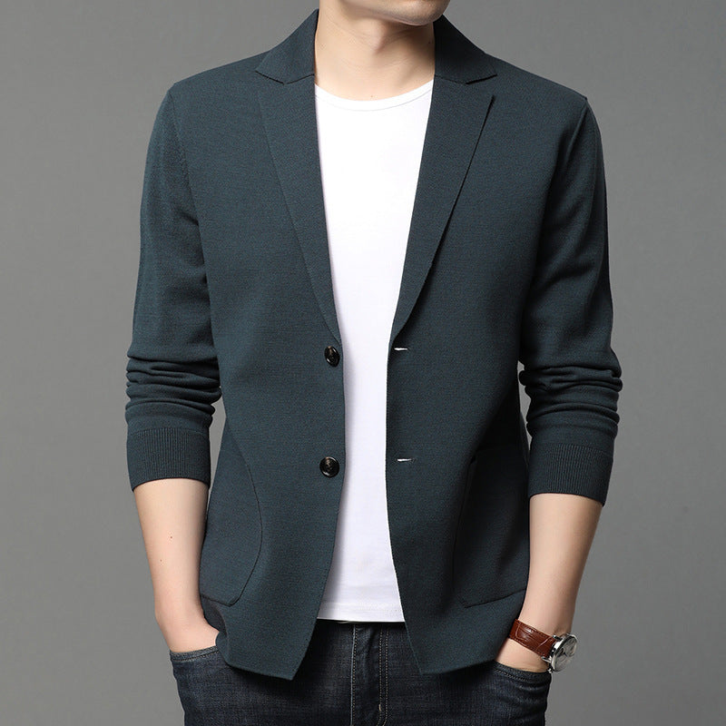 Herren Strickblazer mit eleganten Knopfdetails und praktischen Taschen Drune