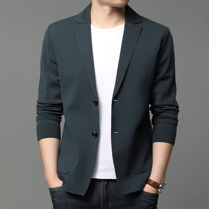 Herren Strickblazer mit eleganten Knopfdetails und praktischen Taschen Drune