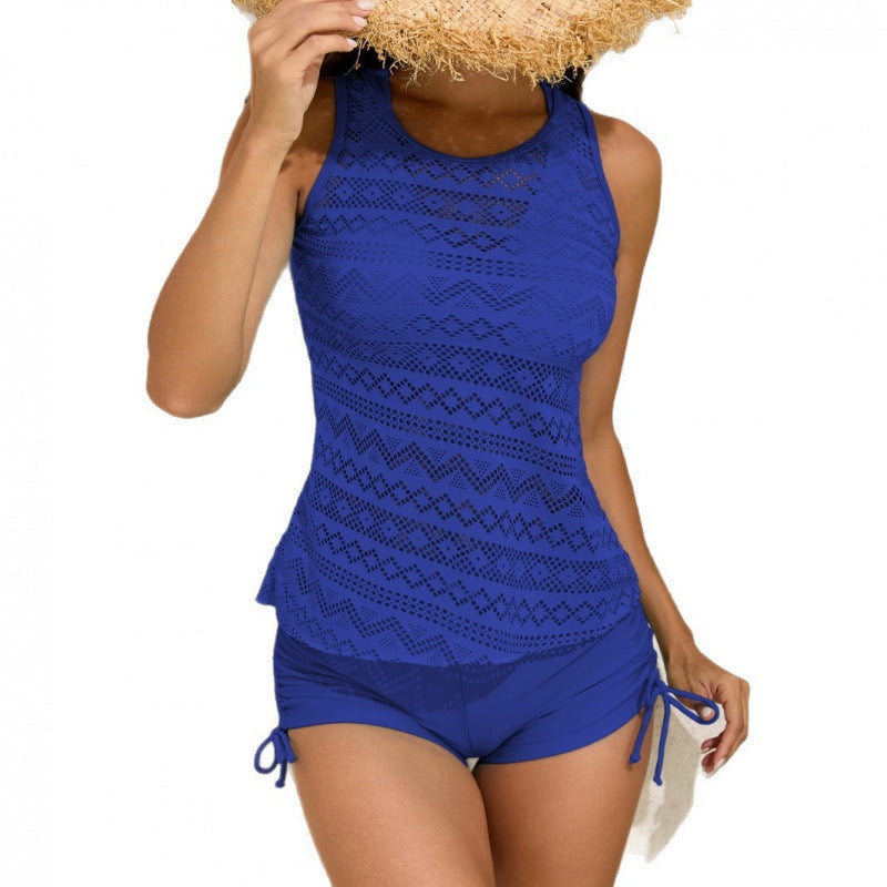Damen Tankini-Set mit modischem Muster und komfortablem Shorts Drune