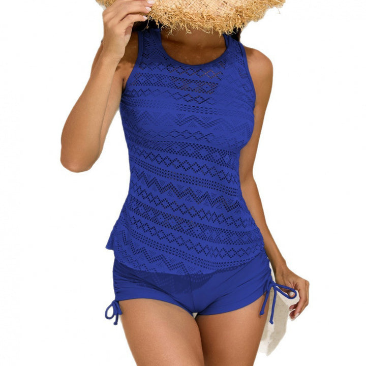 Damen Tankini-Set mit modischem Muster und komfortablem Shorts Drune