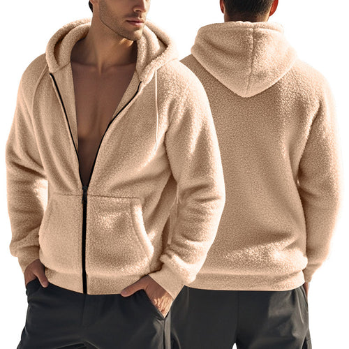 Herren Fleecejacke mit Kapuze und weichem Innensof Drune