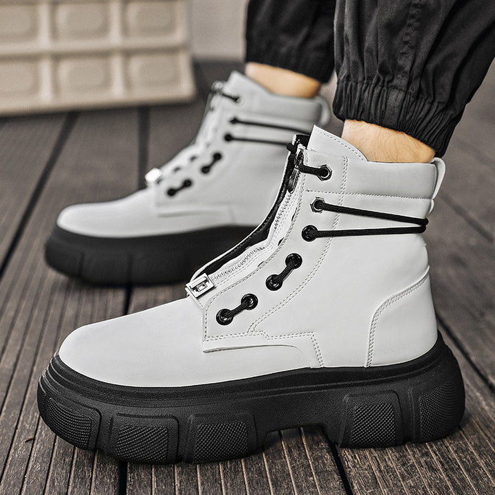 Damen robuste Combat Boots mit rutschfester Sohle und innovativem Schnürsystem Drune