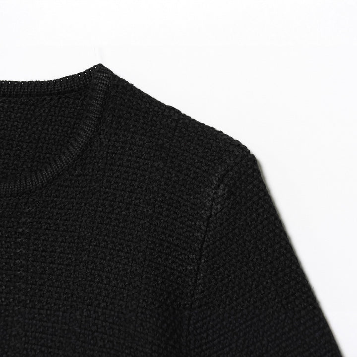 Damen elegante Strickjacke mit dekorativem Knopf Drune