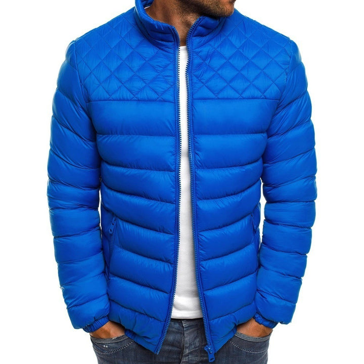 Herren gesteppte Übergangsjacke mit hohem Kragen und praktischen Reißverschlusstaschen Drune