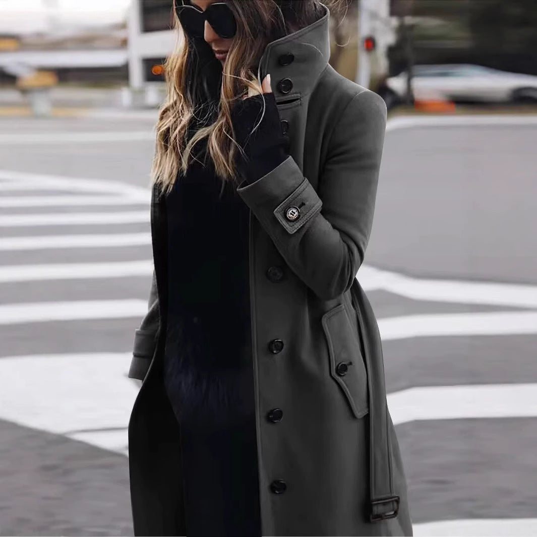 Damen eleganter Trenchcoat Drune
