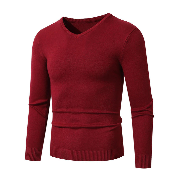 Herren V-Ausschnitt Pullover aus hochwertiger Baumwolle Drune