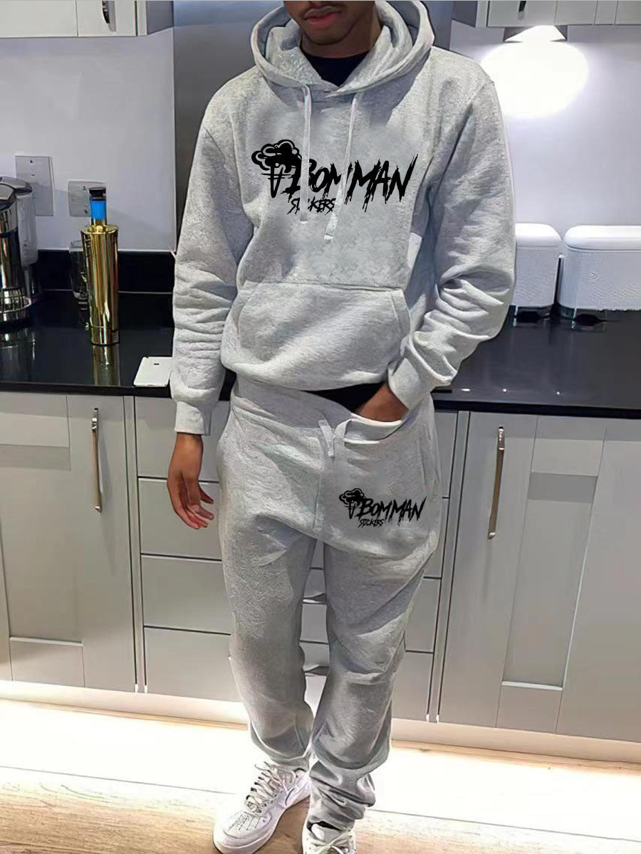 Damen Hoodie und Jogginghose Set mit urbanem Grafiken und gemütlichem Schnitt Drune