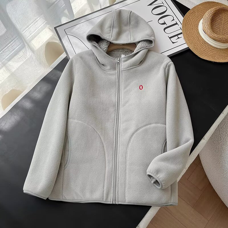 Damen warme Fleecejacke mit kuscheligem Innenfutter Drune