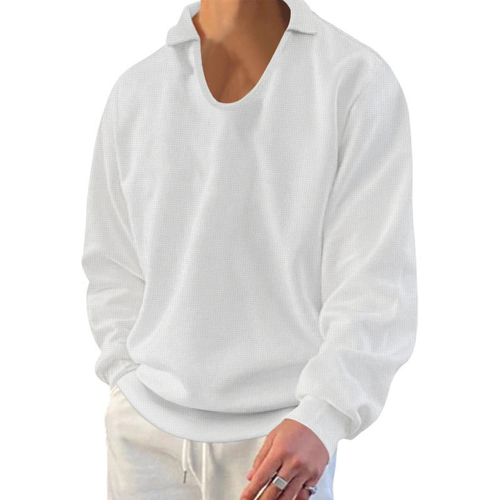 Herren lässiger Pullover mit strukturiertem Stoff und modernem Schnitt Drune
