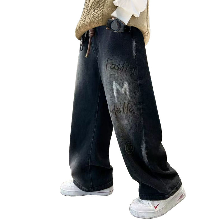 Damen weite, stylische Jeans Drune