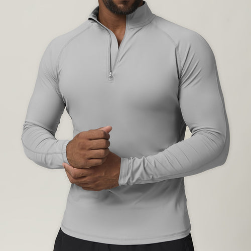 Herren Funktionsshirt mit zippbarem Kragen Drune