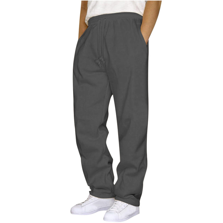 Damen nan ungekürzte Relax-Freizeithose mit hohem Komfortbund, innenliegendem Kordelzug und seitlichen Eingrifftaschen Drune