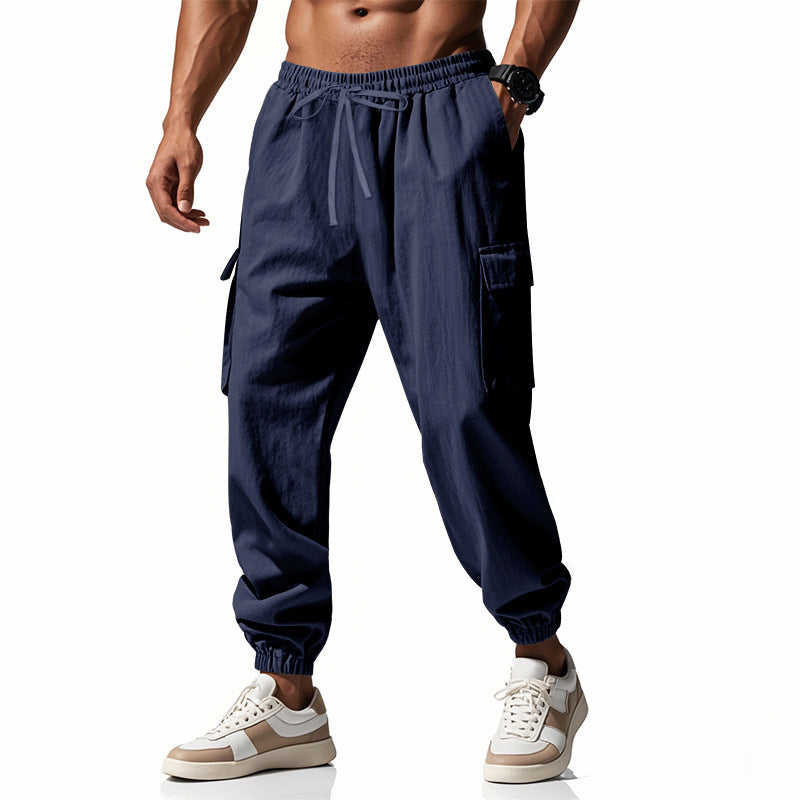 Herren Cargo-Jogginghose mit praktischen Seitentaschen und elastischem Bund Drune