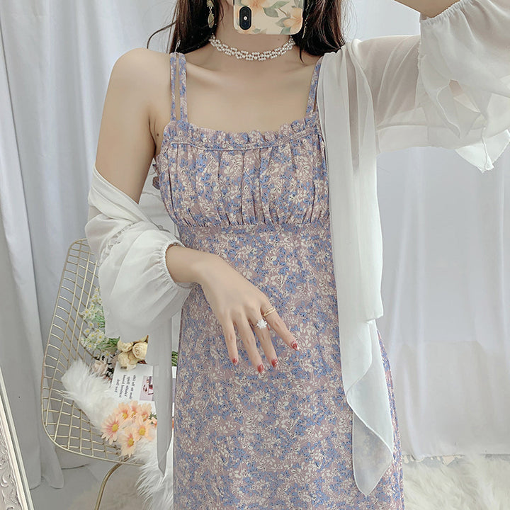 Damen Chiffonbluse mit voluminösen Rüschensäumen Drune