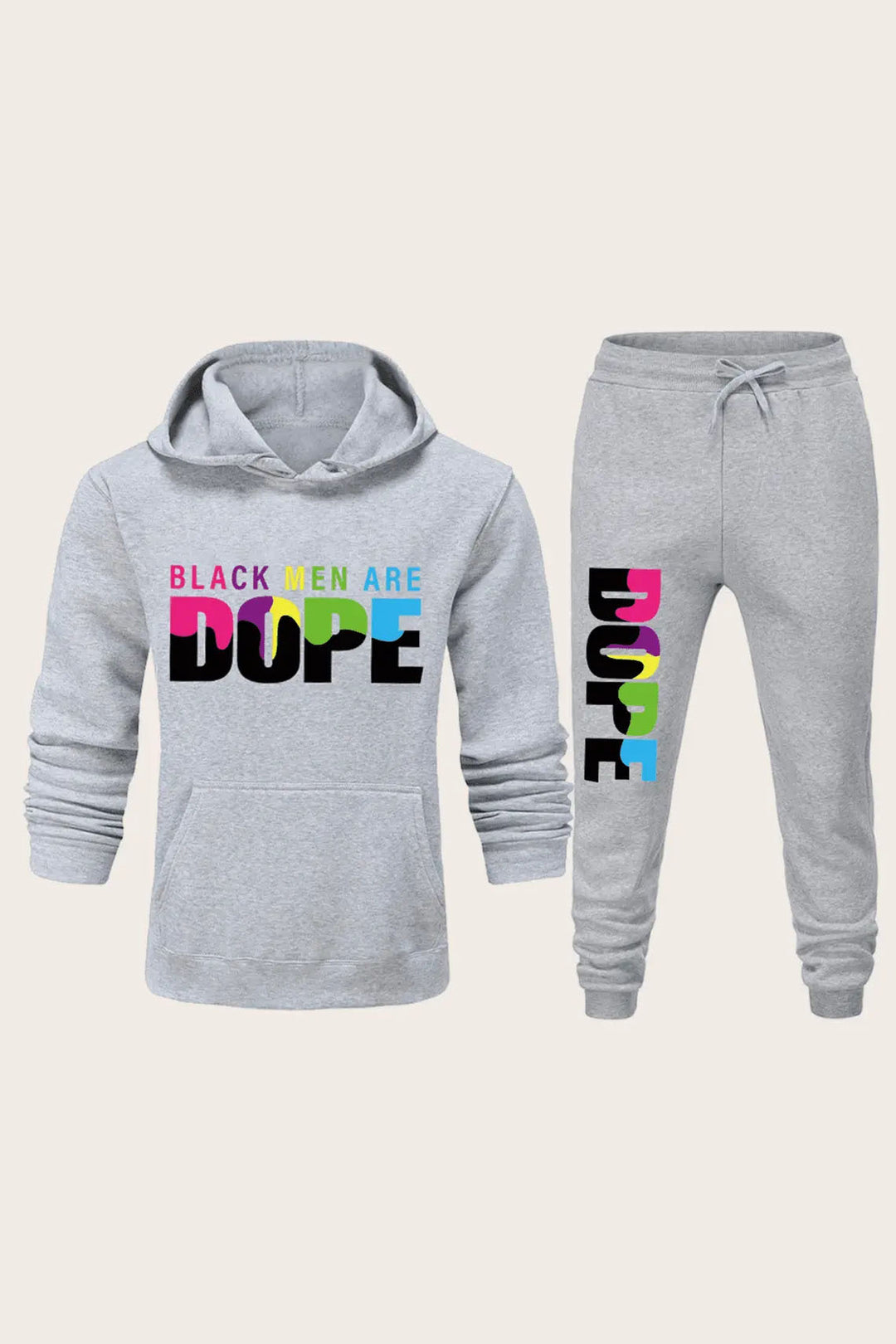 Damen Hoodie und Jogginghose Set mit auffälligem Statementdruck Drune