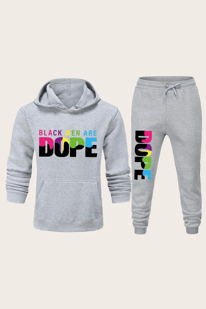 Damen Hoodie und Jogginghose Set mit auffälligem Statementdruck Drune