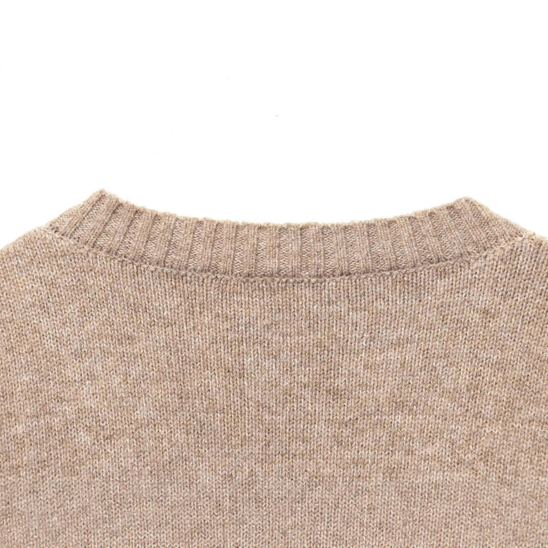 Damen gemütlicher V-Ausschnitt Pullover Drune