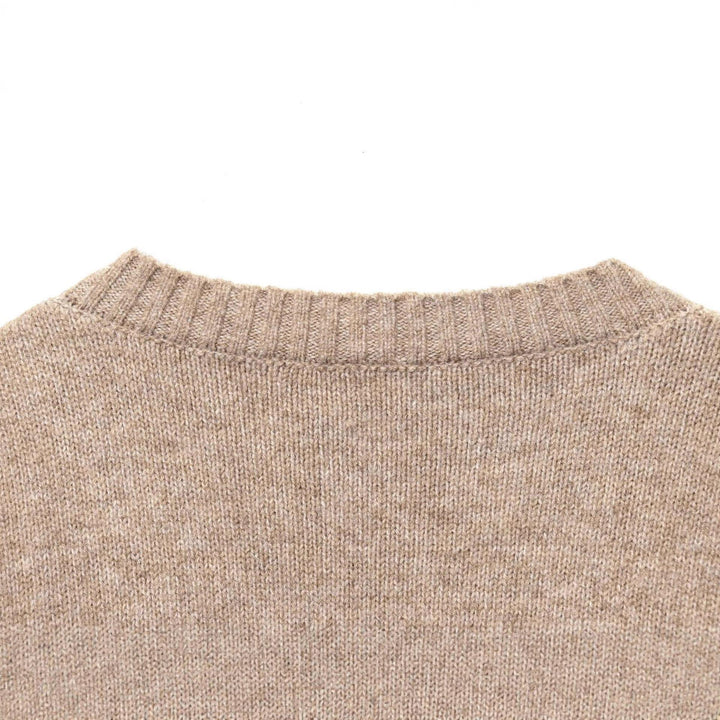 Damen gemütlicher V-Ausschnitt Pullover Drune