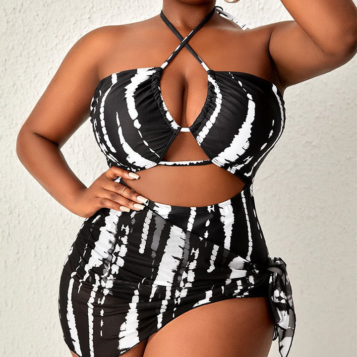 Damen Bikini-Set mit modischem Wickeldetail und hohem Beinausschnitt Drune