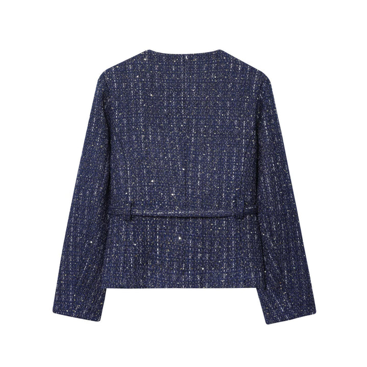 Damen trendige tweed Jacke Drune