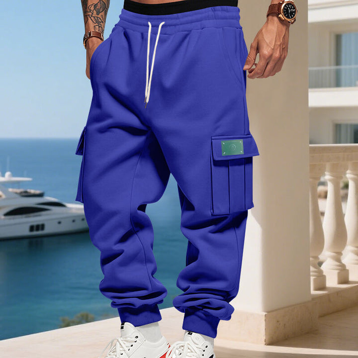 Herren Sportliche Cargo-Hose mit Seitentaschen Drune