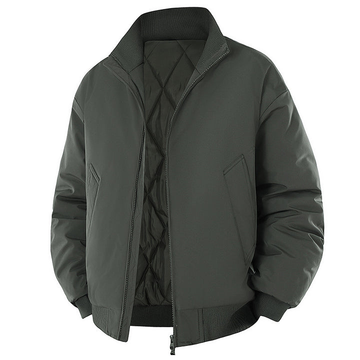 Herren modische Steppjacke mit hohem Kragen Drune