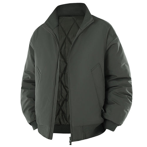 Herren modische Steppjacke mit hohem Kragen Drune