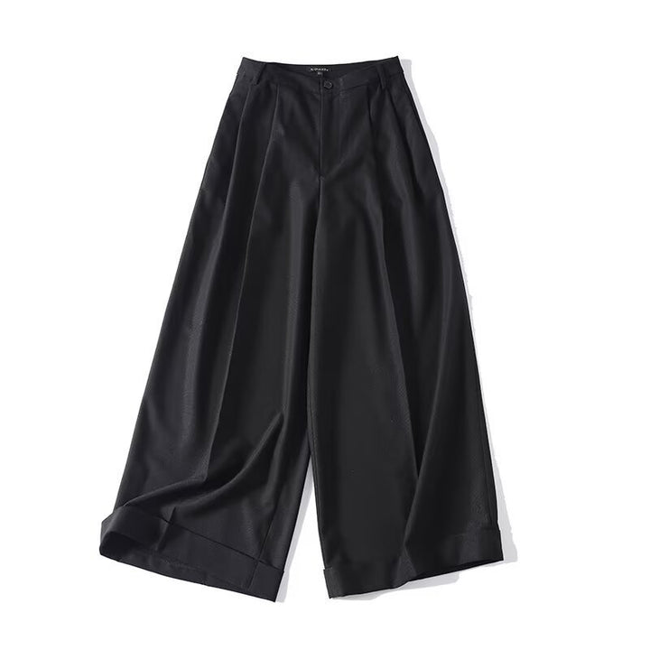 Damen Weite Palazzo-Hose mit eleganter Schnittführung und feiner Textur Drune