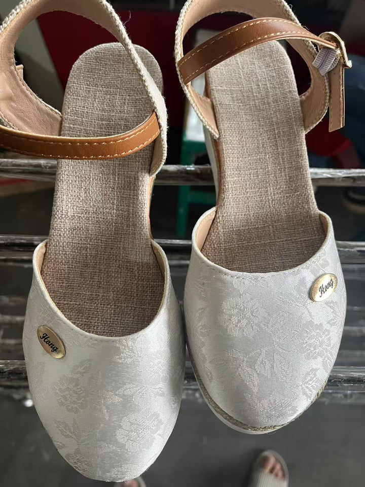 Damen Espadrilles mit eleganter Schnalle Drune