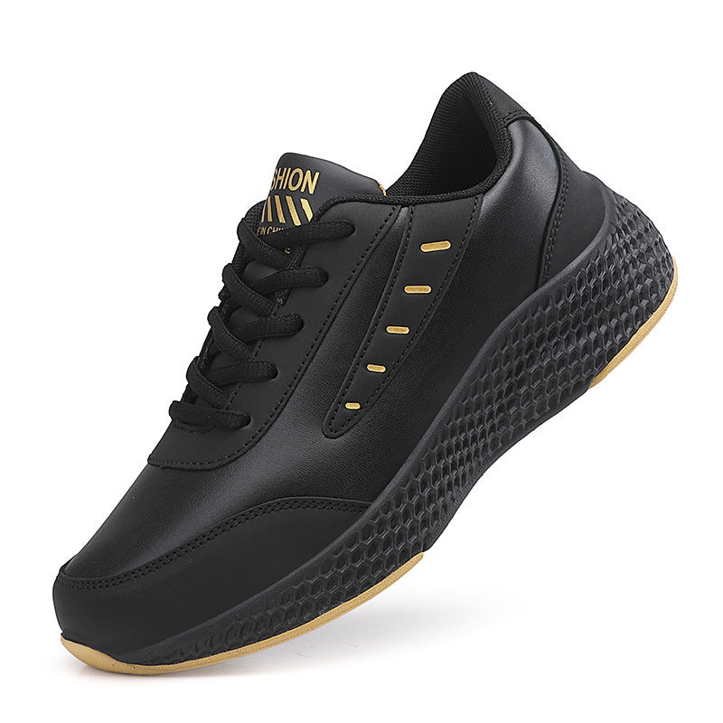 Damen nan elegante Plateau-Sneaker aus Kunstleder mit wabenstrukturierter Dämpfungssohle und ergonomischem Komfortfußbett Drune