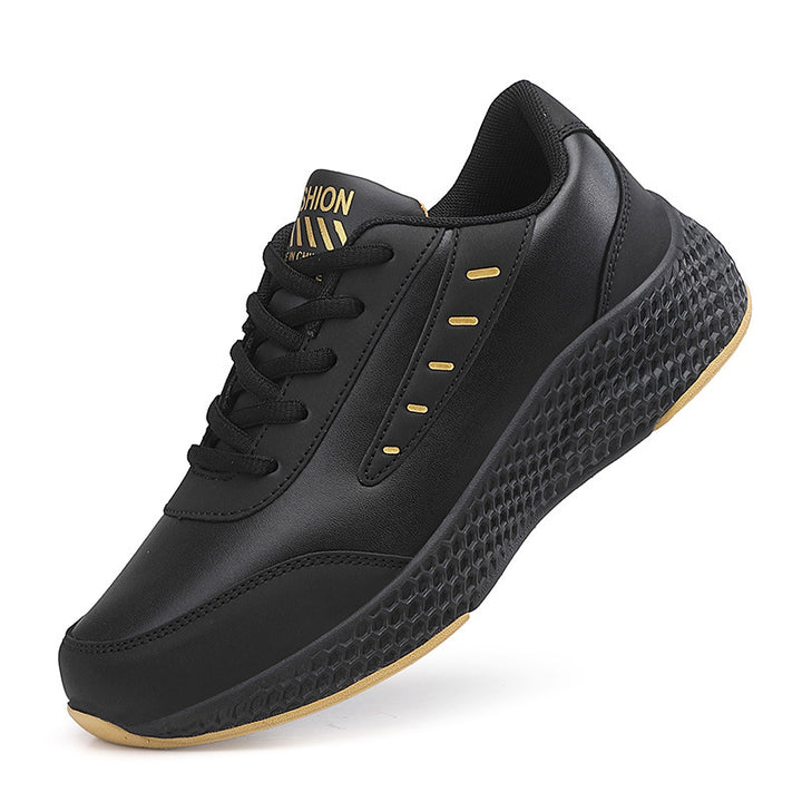 Damen nan elegante Plateau-Sneaker aus Kunstleder mit wabenstrukturierter Dämpfungssohle und ergonomischem Komfortfußbett Drune