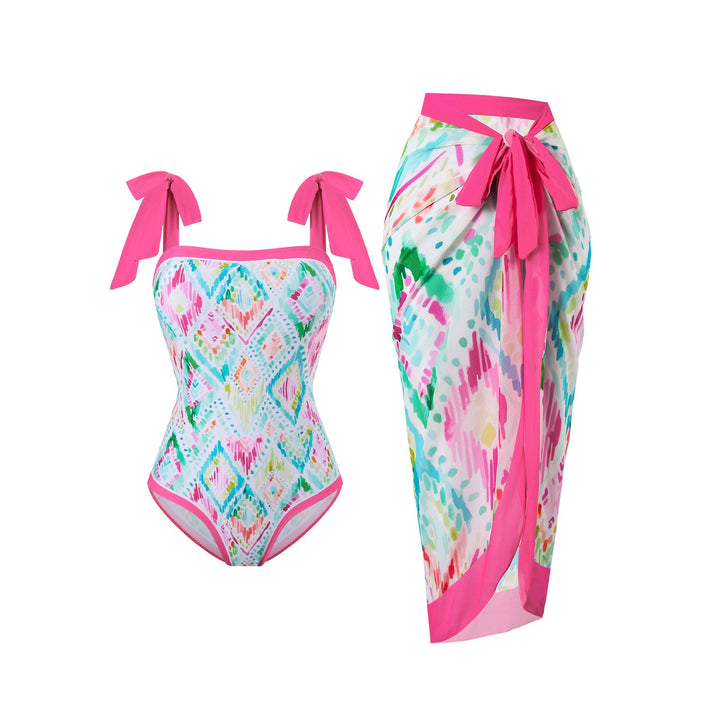 Damen Badeanzug- und Sarong-Set Drune