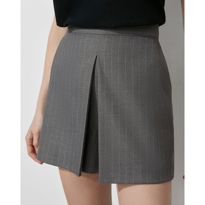 Damen modisches Blazer-Set mit schickem Streifenmuster und kurzen Hosen Drune
