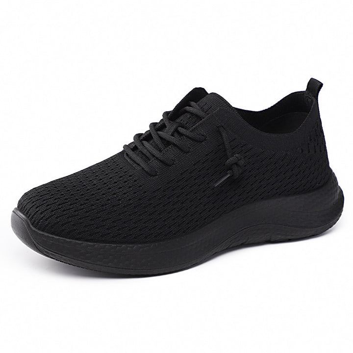 Damen nan atmungsaktiver Strick-Freizeitsneaker mit elastischem Sockeneinstieg, zehenverstärkter Kappe und reaktiver Memory-EVA-Komfortsohle Drune