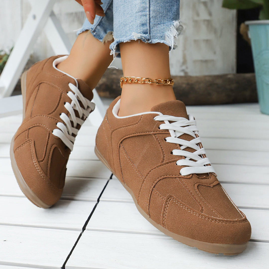 Damen Sportliche Sneakers mit atmungsaktiver Oberflächenstruktur Drune