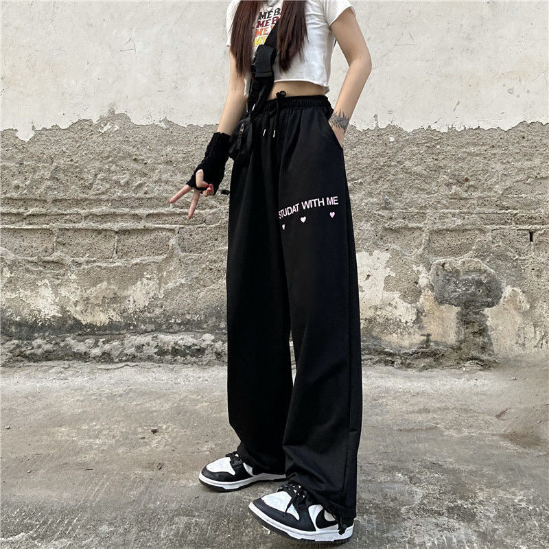 Damen Sportliche Freizeithose mit auffälligem Druck Drune