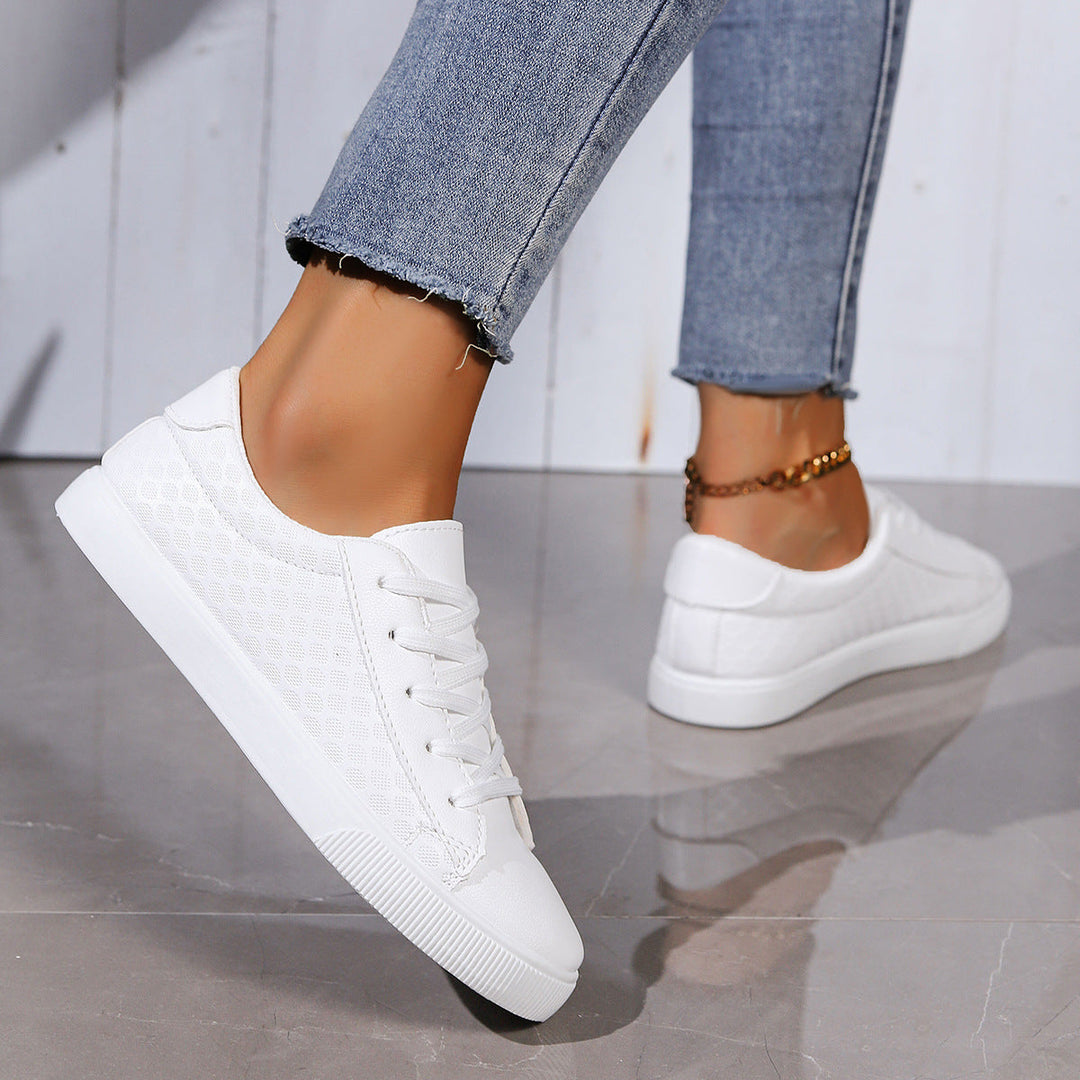 Damen atmungsaktive Sneaker mit strukturierter Oberflächenverarbeitung Drune