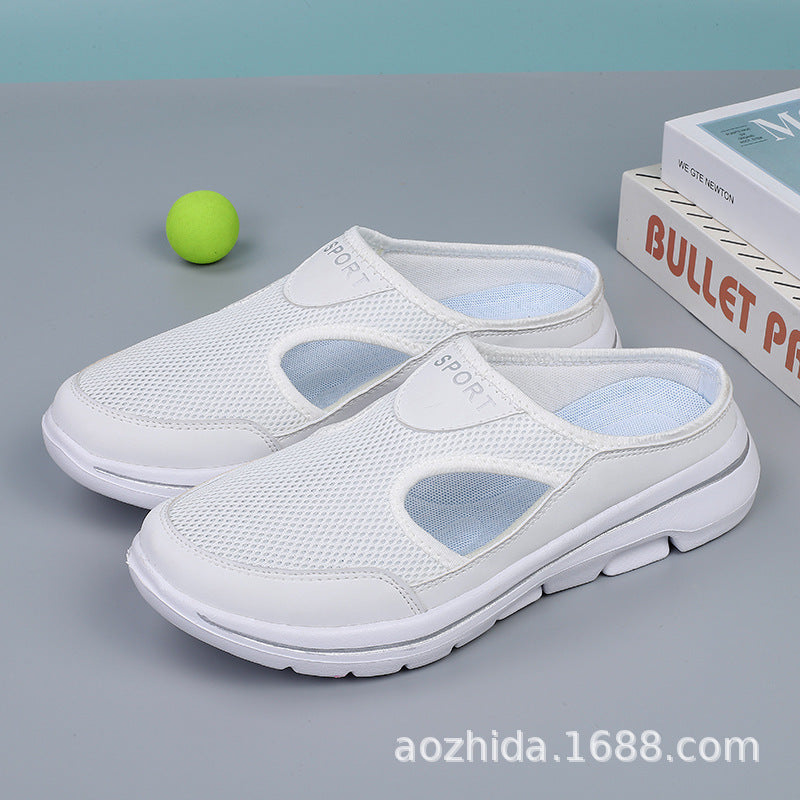 Damen nan atmungsaktive Netzgewebe-Slipper mit ergonomischem Komfortfußbett Drune