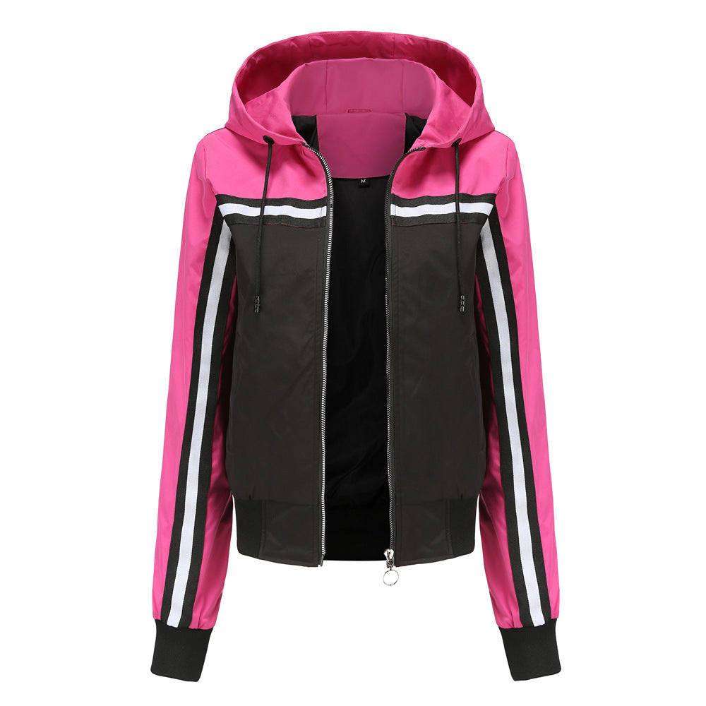 Damen sportliche Jacke mit modernen Streifenelementen Drune