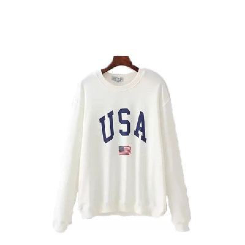Damen Oversized Sweatshirt mit kreativem Druck Drune