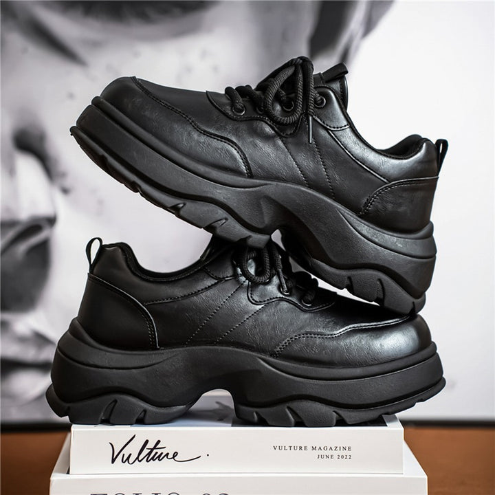 Damen urbane Plateau‑Chunky‑Sneaker mit extra hoher Dämpfung, gepolstertem Knöchelkragen und griffiger Offroad‑Profilsohle Drune