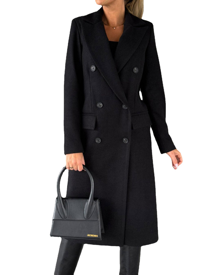 Damen Eleganter und zeitloser Trenchcoat mit doppelter Knopfleiste und praktischen Taschen Drune